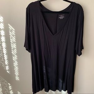 Lane Bryant V-neck Top - Black